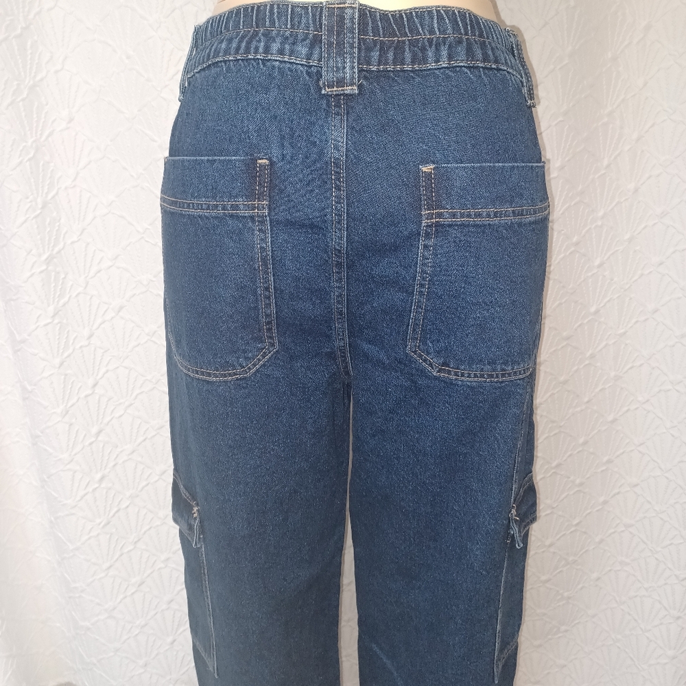 Wax Jean Collection Women New Size L Classic Blue Denim Pants - Picture 8 of 16